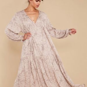 One In A Million Light Mauve Print Maxi Dress
SMALL / Light Mauve